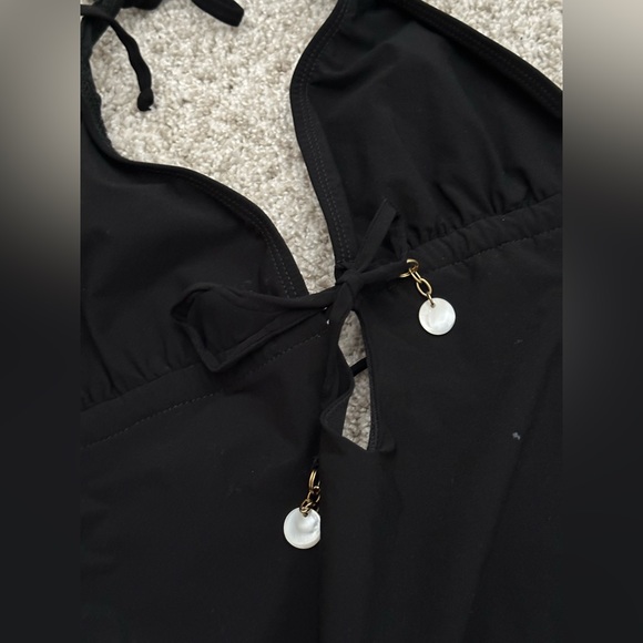 Shay Todd Swim One Piece - Lace Swimwear, (Black/White, Large) Made in USA -RARE - Picture 6 of 16